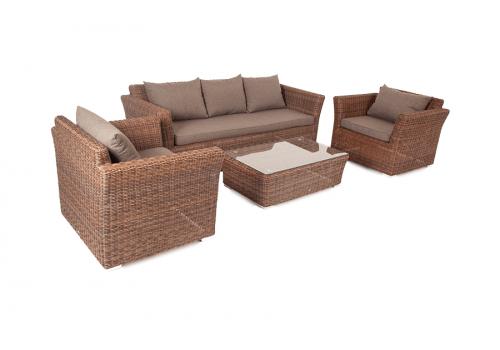  "Капучино" лаунж-зона из искусственного ротанга, цвет коричневый, фото 20 