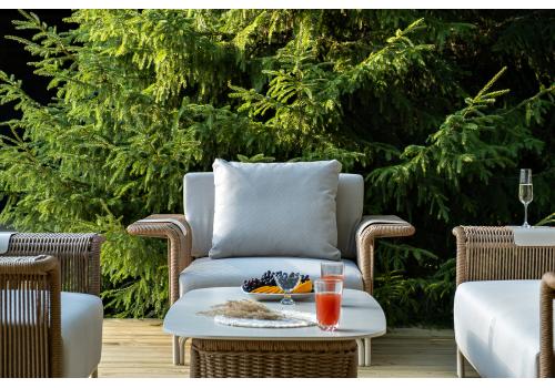  "Мальдивы" лаунж-зона из искусственного ротанга, цвет соломенный, фото 12 