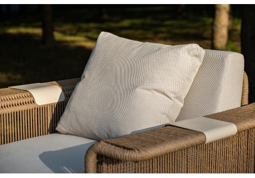  "Мальдивы" лаунж-зона из искусственного ротанга, цвет соломенный, фото 14 