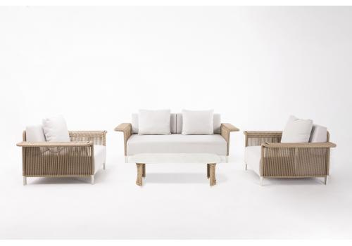  "Мальдивы" лаунж-зона из искусственного ротанга, цвет соломенный, фото 22 