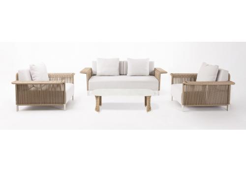  "Мальдивы" лаунж-зона из искусственного ротанга, цвет соломенный, фото 23 