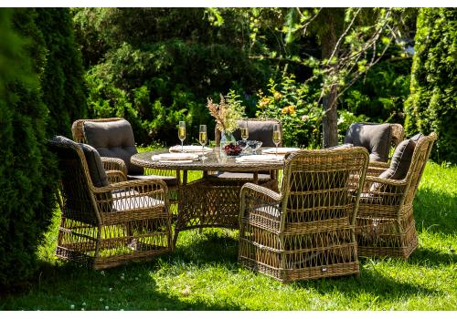  "Эспрессо–150 C" обеденная группа плетеная, цвет соломенный, фото 2 