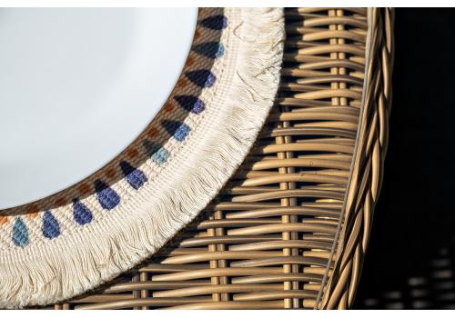  "Эспрессо–150 C" обеденная группа плетеная, цвет соломенный, фото 12 