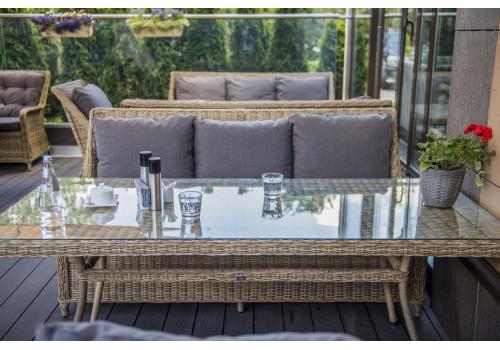  "Латте" плетеный стол из искусственного ротанга 160х90см, цвет соломенный, фото 26 