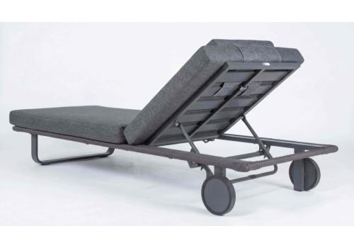  Шезлонг КОСТА С на колесах, каркас карбон, матрас маренго (с подушкой), фото 6 