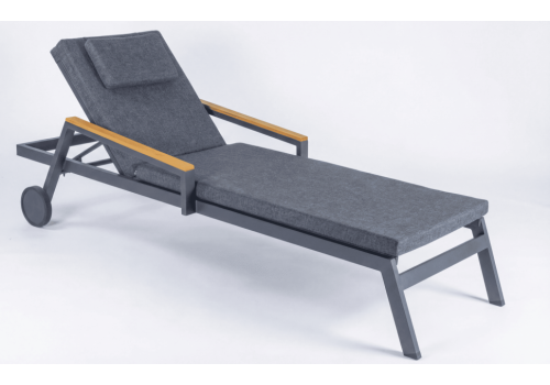  Шезлонг СПОНДА С карбон, с матрасом и подушкой, фото 6 