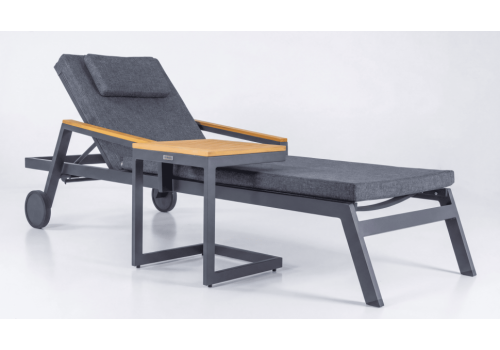  Шезлонг СПОНДА С карбон, с матрасом и подушкой, фото 7 