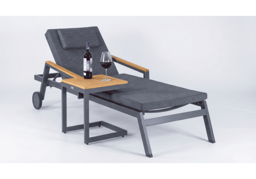  Шезлонг СПОНДА С карбон, с матрасом и подушкой, фото 8 