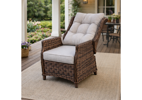  Кресло-реклайнер LUIZA в коричневом цвете, фото 1 