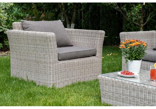  "Капучино" лаунж-зона из искусственного ротанга, цвет бежевый, фото 4 