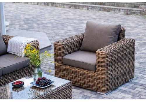  "Палермо" лаунж-зона из искусственного ротанга, цвет соломенный, фото 6 