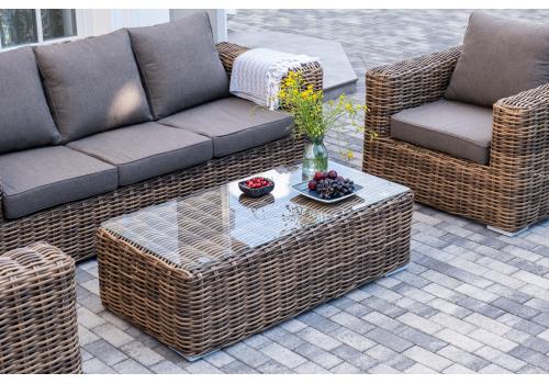  "Палермо" лаунж-зона из искусственного ротанга, цвет соломенный, фото 7 