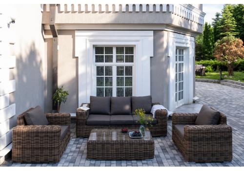  "Палермо" лаунж-зона из искусственного ротанга, цвет соломенный, фото 10 