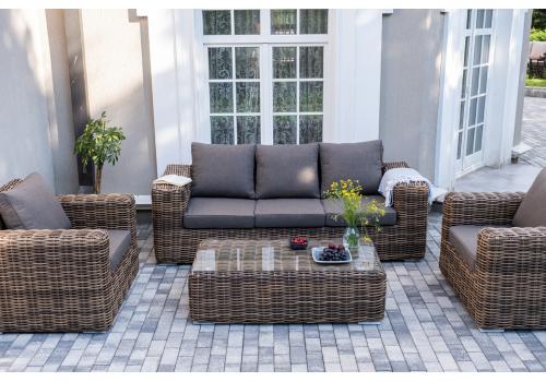  "Палермо" лаунж-зона из искусственного ротанга, цвет соломенный, фото 11 