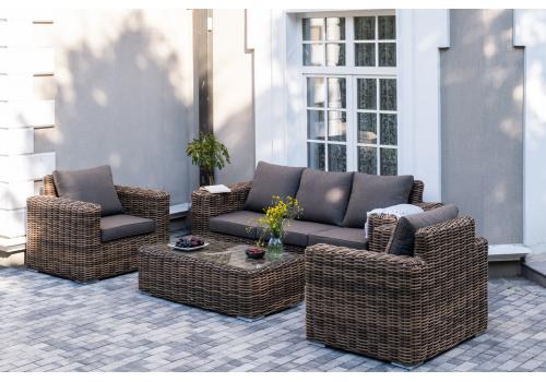  "Палермо" лаунж-зона из искусственного ротанга, цвет соломенный, фото 12 