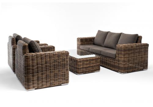  "Палермо" лаунж-зона из искусственного ротанга, цвет соломенный, фото 23 