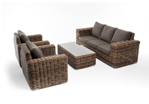  "Палермо" лаунж-зона из искусственного ротанга, цвет соломенный, фото 24 