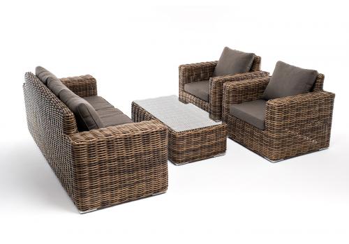  "Палермо" лаунж-зона из искусственного ротанга, цвет соломенный, фото 26 