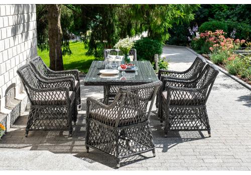  "Латте" обеденная группа плетеная, цвет графит, фото 6 