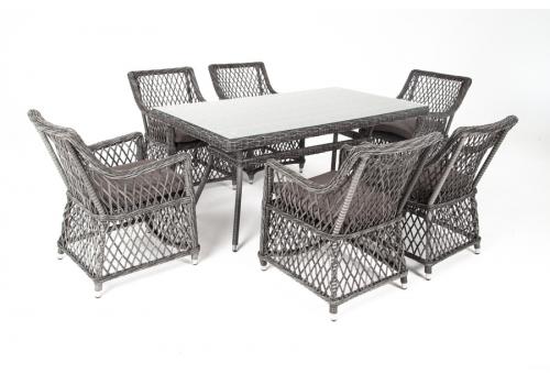  "Латте" обеденная группа плетеная, цвет графит, фото 7 