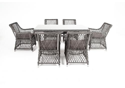  "Латте" обеденная группа плетеная, цвет графит, фото 9 