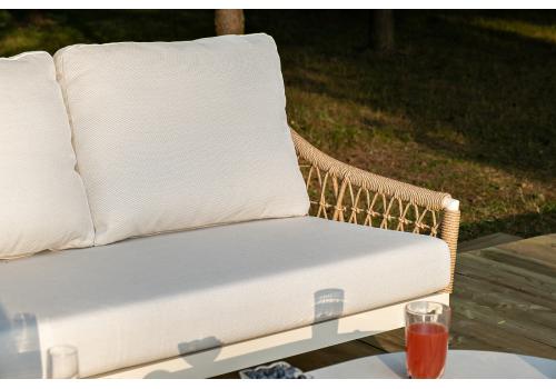  "Венеция" лаунж-зона из искусственного ротанга, цвет соломенный, фото 28 