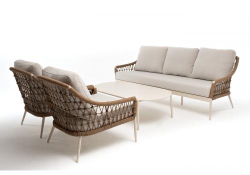  "Венеция" лаунж-зона из искусственного ротанга, цвет соломенный, фото 48 
