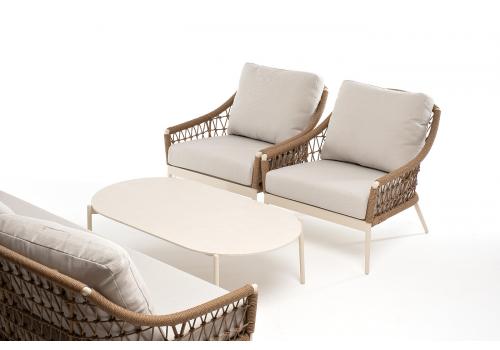  "Венеция" лаунж-зона из искусственного ротанга, цвет соломенный, фото 57 