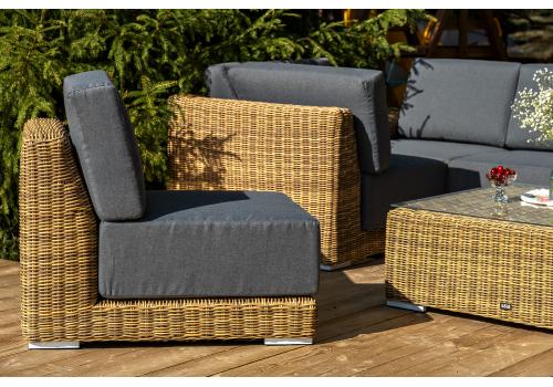  "Капри" трансформирующаяся лаунж-зона из искусственного ротанга, цвет соломенный, фото 12 