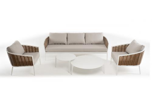  "Тоскана" лаунж-зона из искусственного ротанга, цвет соломенный, фото 137 