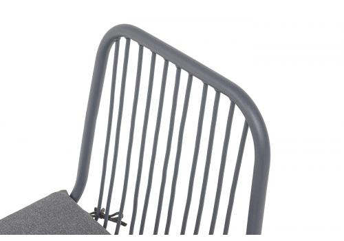 "Кастелло" стул из стали темно-серый (RAL7024) муар, ткань темно-серая 027, фото 6 