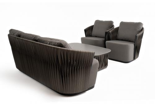  "Флоренция" лаунж-зона из искусственного ротанга, цвет графит, фото 228 