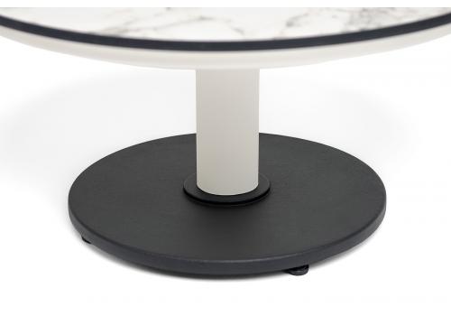  "Чили" интерьерный стол из HPL круглый Ø80 H32, цвет "серый гранит", фото 3 