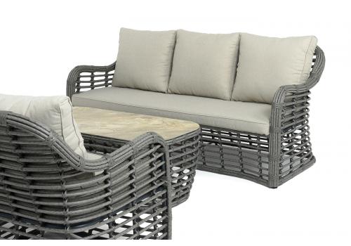  "Ницца" лаунж-зона из искусственного ротанга, цвет бронзовый, фото 85 