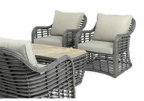  "Ницца" лаунж-зона из искусственного ротанга, цвет бронзовый, фото 87 