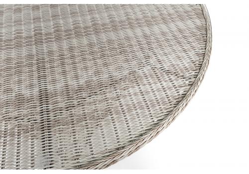  "Эспрессо" плетеный круглый стол, диаметр 150 см, цвет бежевый, фото 4 