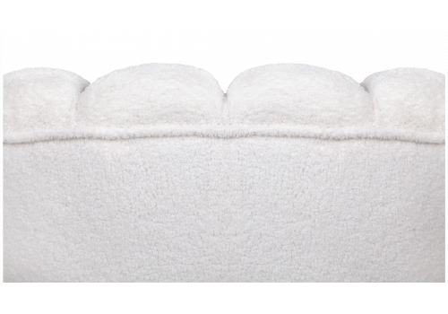  Низкое кресло ракушка Pearl цвет белый на черных ножках, фото 5 