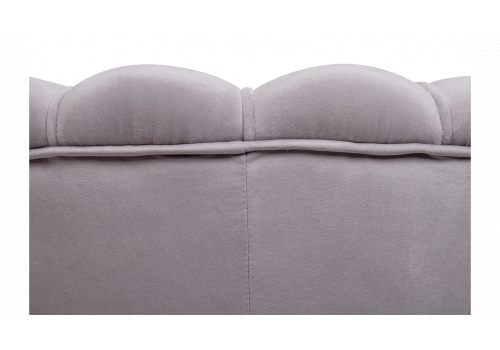  Низкое кресло ракушка Pearl Grey на черных ножках, фото 5 