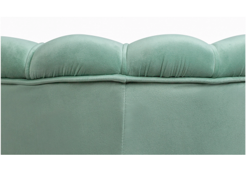  Низкое кресло ракушка Pearl Green на черных ножках, фото 5 