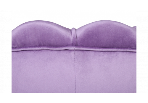  Низкое кресло ракушка Pearl Purple на черных ножках, фото 5 