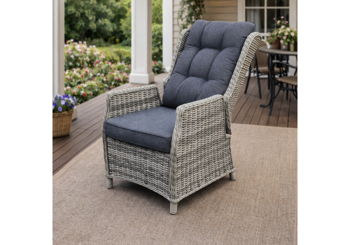  Кресло-реклайнер LUIZA в сером цвете, фото 1 