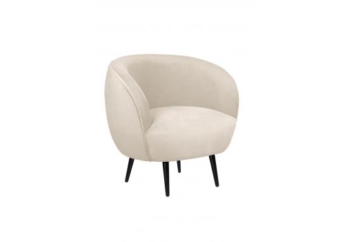  Мягкое кресло Benee Beige на черных ножках, фото 1 