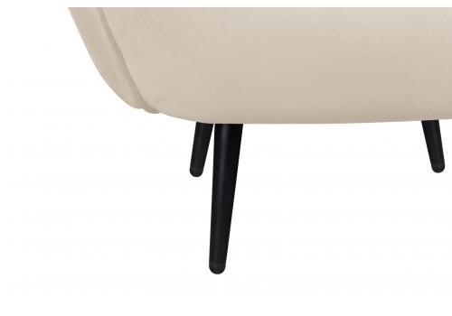  Мягкое кресло Benee Beige на черных ножках, фото 6 