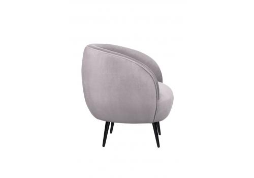  Мягкое кресло Benee Grey на черных ножках, фото 3 