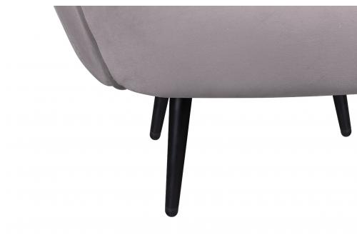  Мягкое кресло Benee Grey на черных ножках, фото 6 