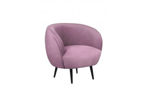  Мягкое кресло Benee Pink на черных ножках, фото 1 