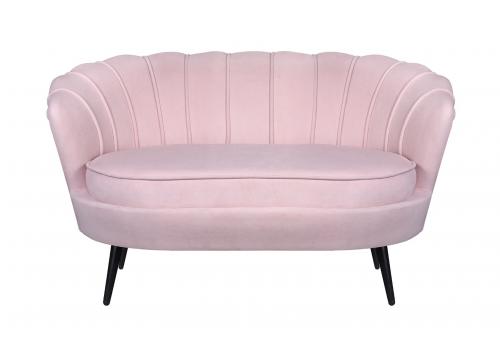  Диван ракушка Pearl Double Pink на черных ножках, фото 1 