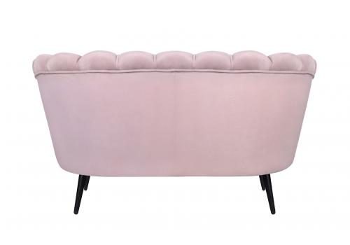  Диван ракушка Pearl Double Pink на черных ножках, фото 4 