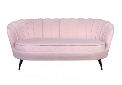  Дизайнерский диван Pearl Triple Pink на черных ножках, фото 1 