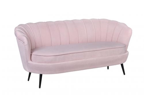  Дизайнерский диван Pearl Triple Pink на черных ножках, фото 2 